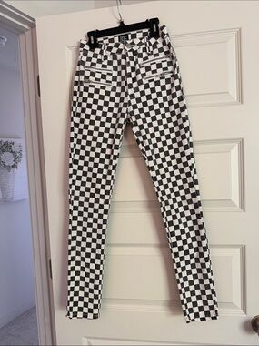 BDG Black & White Checkerboard Skinny Jeans - Women